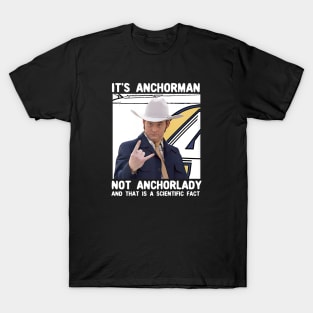 Anchorman Champ Kind Channel Four Portrait Pane T-Shirt